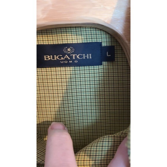 Bugatchi Uomo Button up Shirt Size Large Long Sleeves - Picture 3 of 4